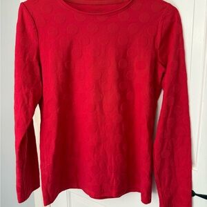 Talbots Red Textured Sweatshirt